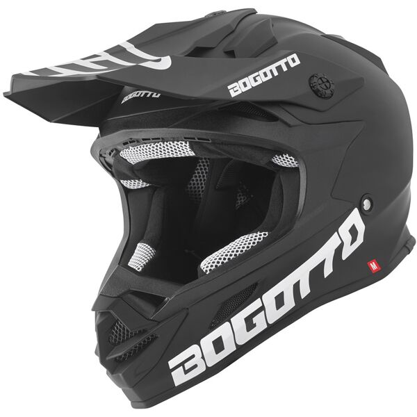 bogotto v328 casco motocross in fibra di vetro nero xl