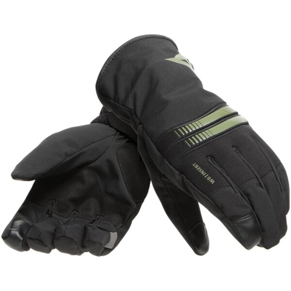 dainese plaza 3 d-dry motorcycle gloves guanti moto nero verde m