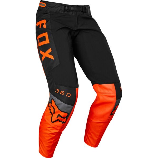fox 360 dier pantaloni motocross giovani nero arancione xl