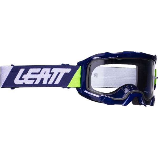 leatt velocity 4.5 bold occhiali da motocross blu unica taglia