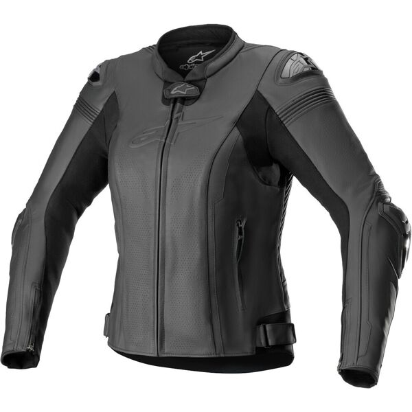 alpinestars stella missile v2 giacca in pelle da donna per moto nero 42