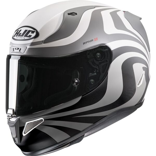 hjc rpha 11 eldon casco bianco argento xs 54 55