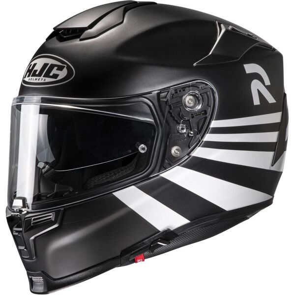 hjc rpha 70 stipe casco nero bianco s