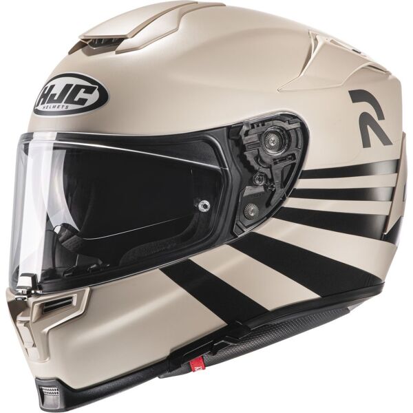 hjc rpha 70 stipe casco bianco beige 2xl