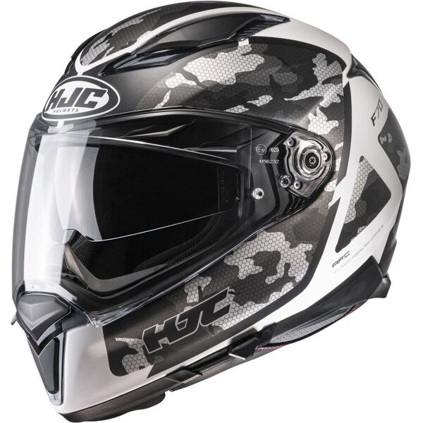 hjc f70 katra casco grigio bianco xs