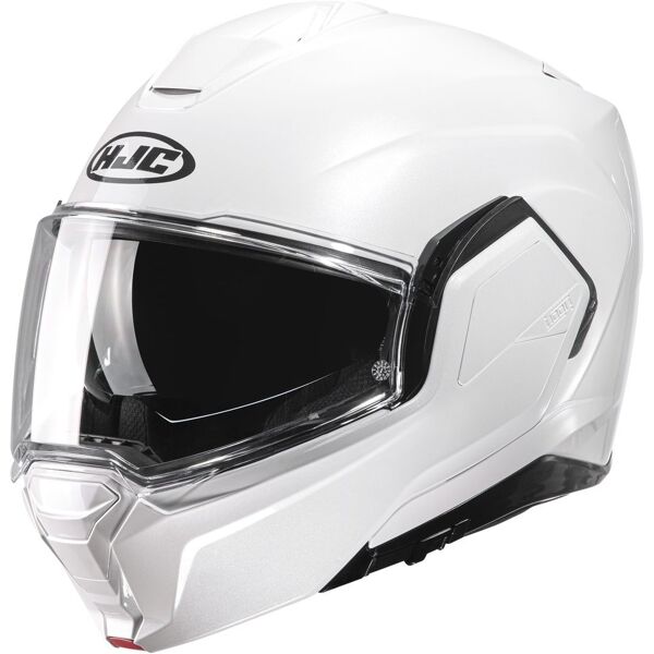 hjc i100 solid casco bianco l