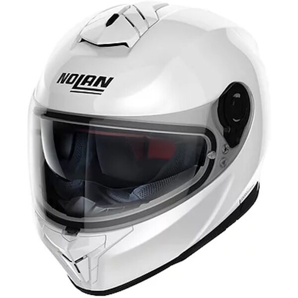 nolan n80-8 classic n-com casco bianco l