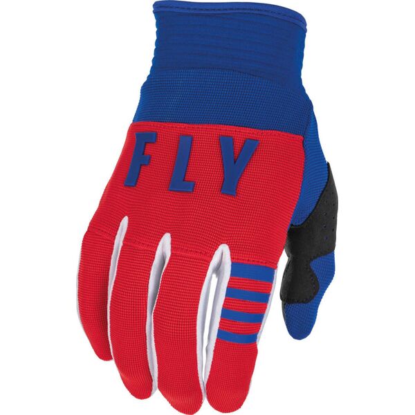 fly racing f-16 guanti motocross bianco rosso blu xl