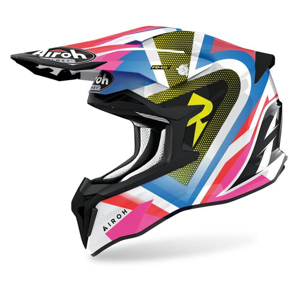 airoh strycker view casco motocross multicolore 2xl
