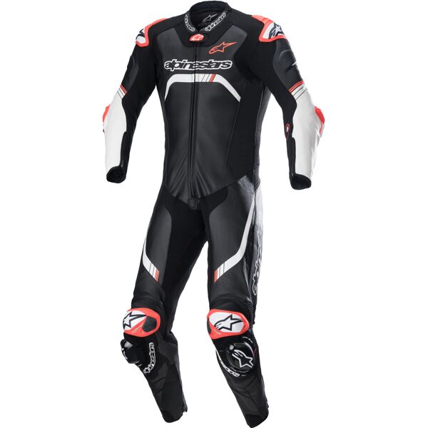 alpinestars gp tech 4 costume intero in pelle per moto nero bianco 44