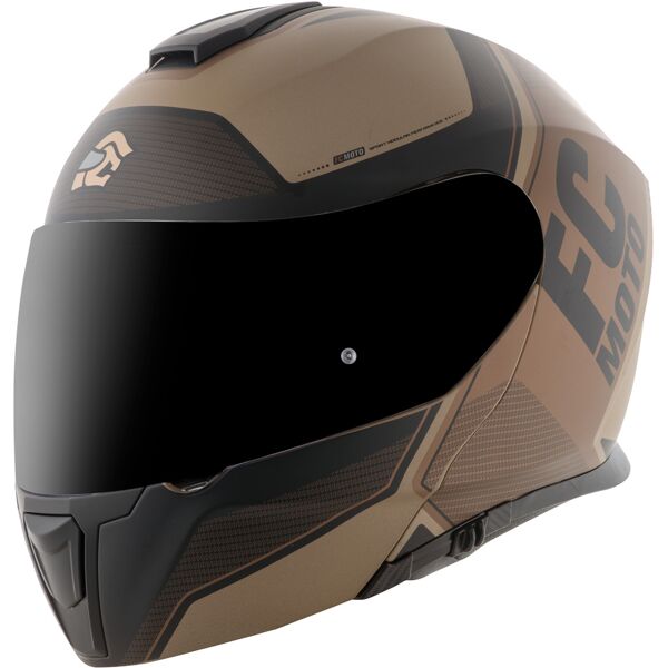 fc-moto novo circuit casco nero marrone s