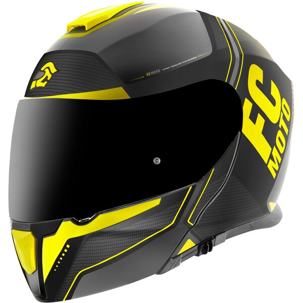 fc-moto novo circuit casco nero giallo xs