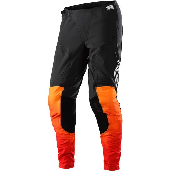 lee se ultra streamline pantaloni motocross nero arancione 36