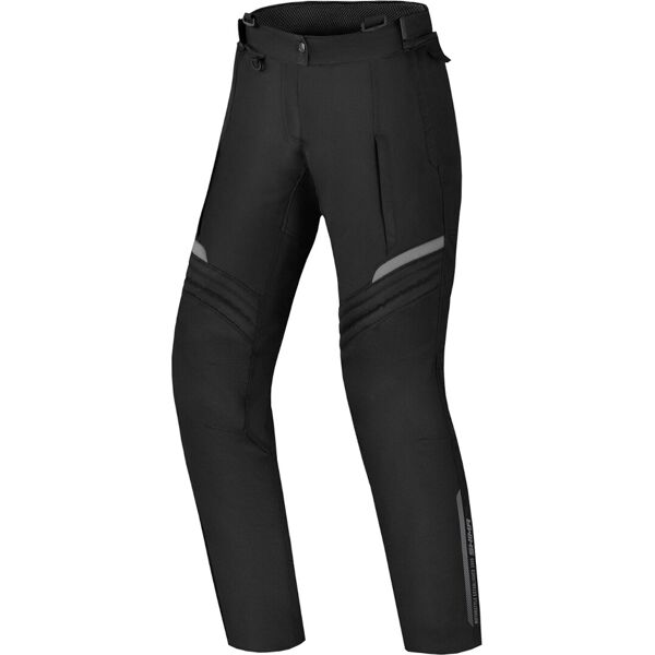 shima rush impermeabile pantaloni tessili da moto da donna nero m