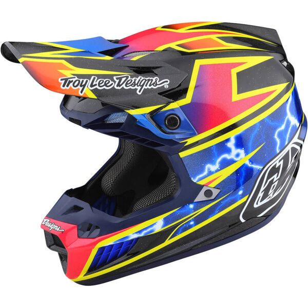 lee se5 lightning mips carbon casco motocross nero rosa xl