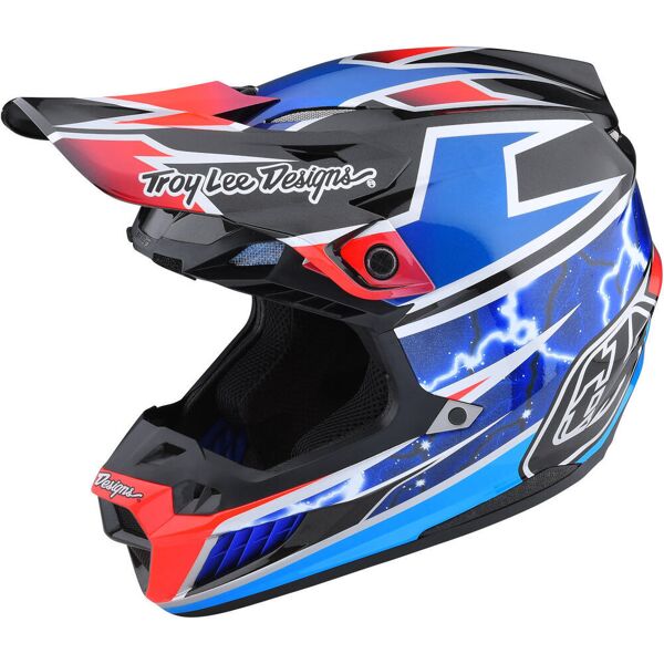 lee se5 lightning mips casco motocross multicolore m