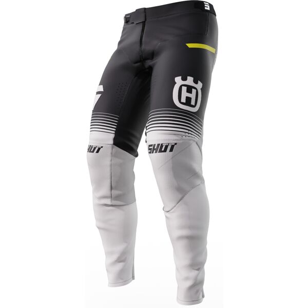 shot aerolite husqvarna limited edition pantaloni motocross nero bianco 40