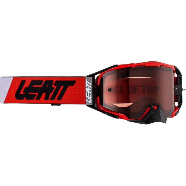 leatt velocity 6.5 rose occhiali da motocross rosso unica taglia