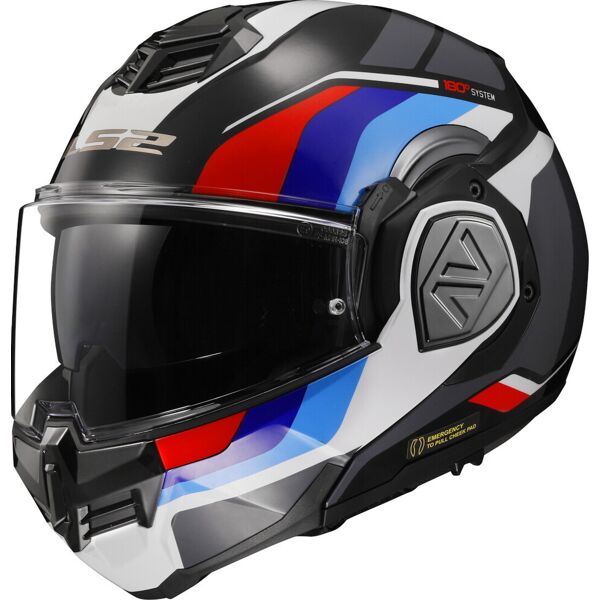 ls2 ff906 advant sport casco nero rosso blu 2xl