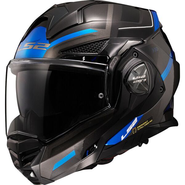 ls2 ff901 advant x spectrum casco nero grigio blu s