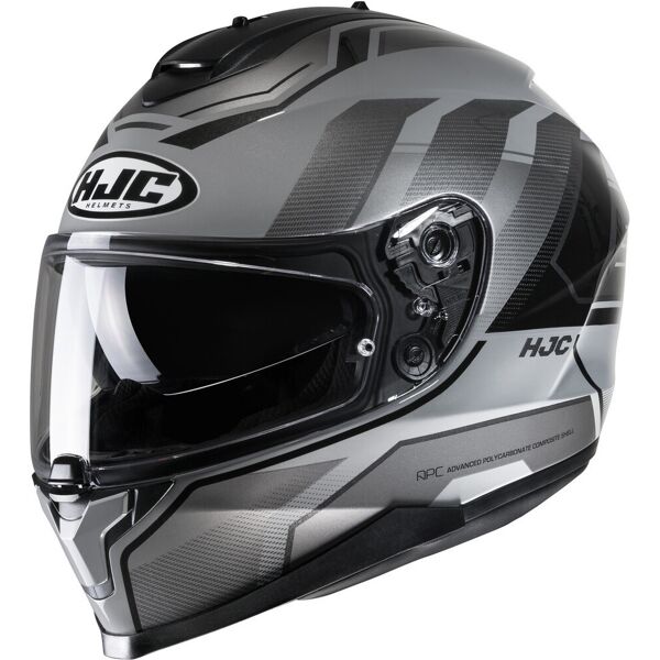 hjc c70 nian casco nero grigio xs