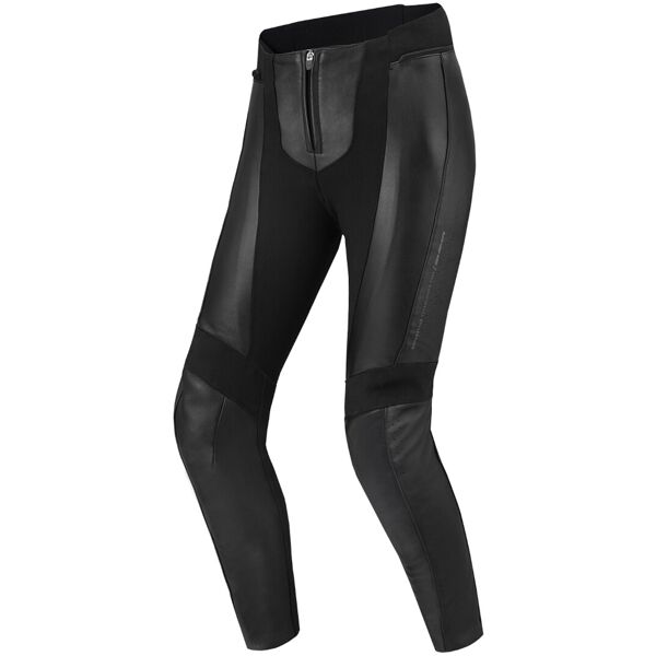 shima monaco 2.0 donna moto pelle / pantaloni tessuto nero l