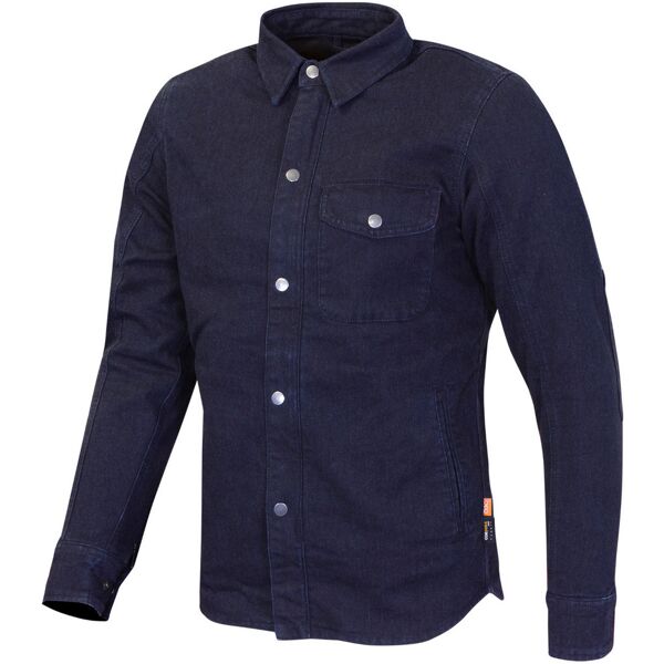 merlin porta d30 canvas camicia moto monostrato blu m