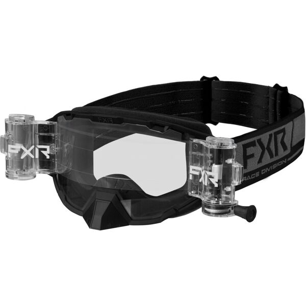 fxr maverick roll-off 2023 occhiali da motocross nero grigio unica taglia
