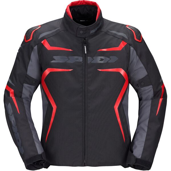 spidi race-evo h2out giacca tessile moto nero rosso 4xl