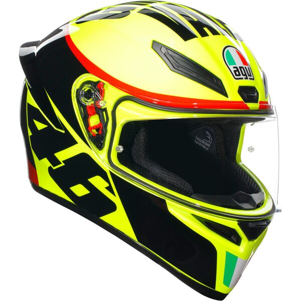 agv k-1 s grazie vale casco nero giallo 2xl