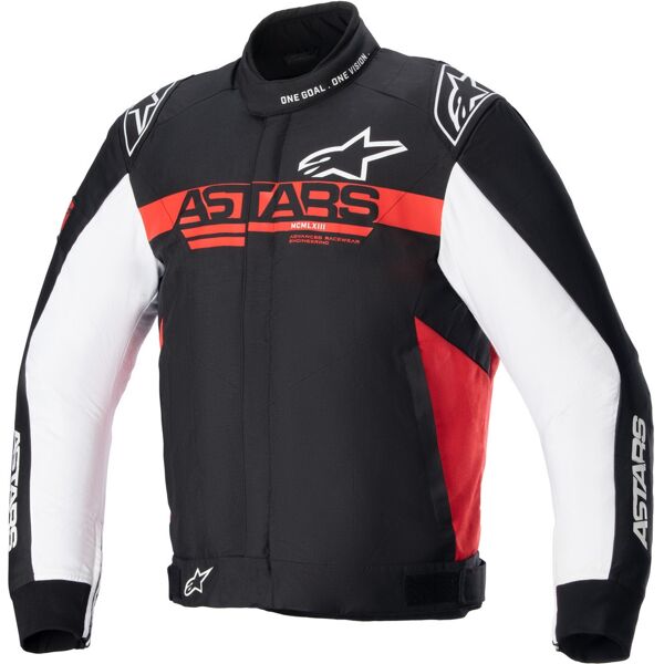 alpinestars monza sport giacca tessile moto nero bianco rosso m