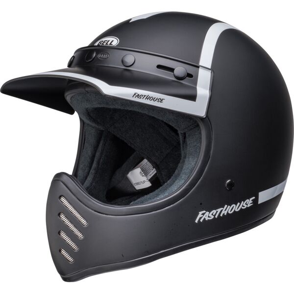 bell moto-3 fasthouse the old road casco motocross nero m