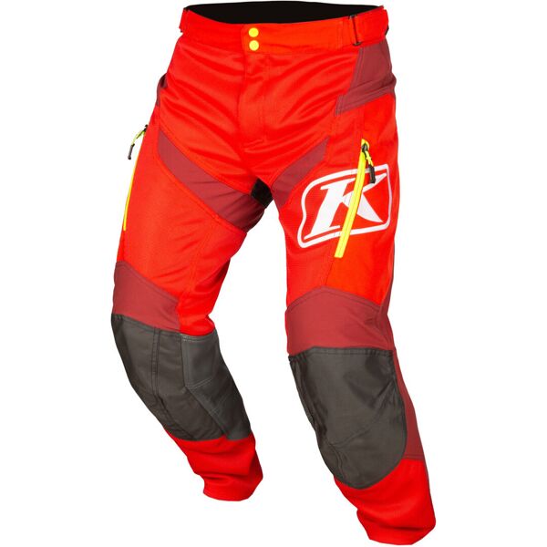 klim mojave in the boot 2023 pantaloni motocross nero rosso 32 36