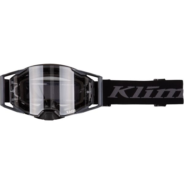 klim rage occhiali da motocross nero grigio unica taglia