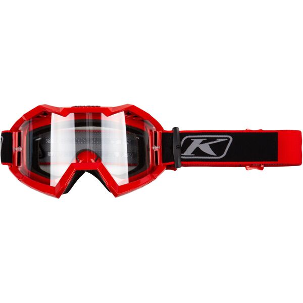 klim viper 2023 occhiali da motocross nero rosso unica taglia