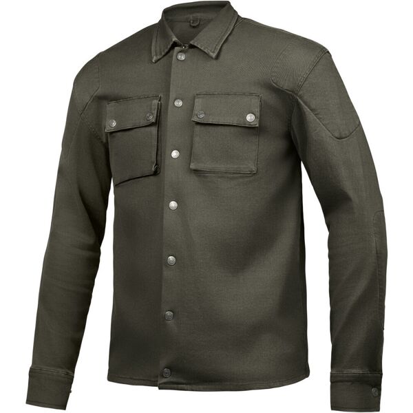 ixon settler camicia moto verde marrone m