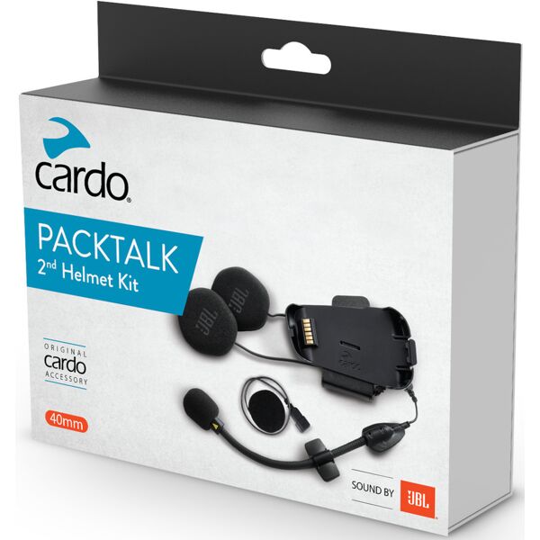 cardo packtalk jbl secondo set di espansione del casco nero unica taglia