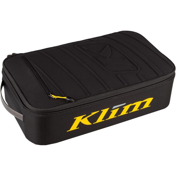 klim universal custodia per occhiali nero giallo