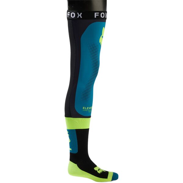 fox flexair knee brace 2023 calze motocross nero blu giallo m