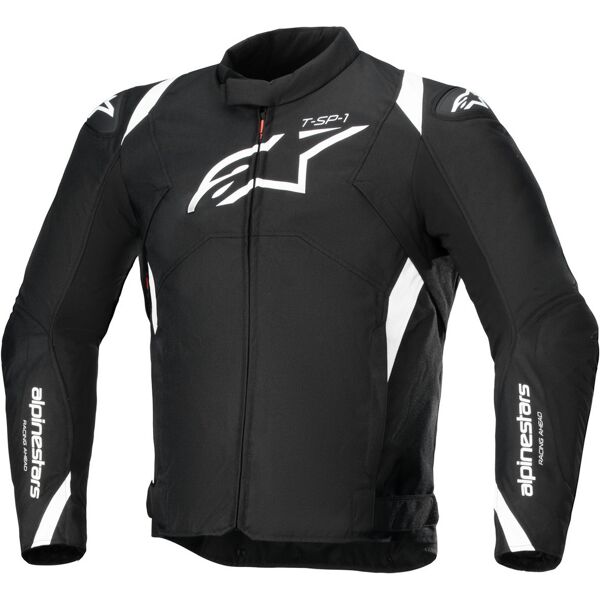 alpinestars t-sp 1 v2 giacca tessile moto impermeabile nero bianco l