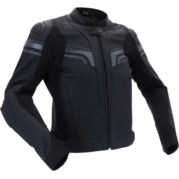 richa matrix 2 giacca in pelle moto traforata nero grigio 56