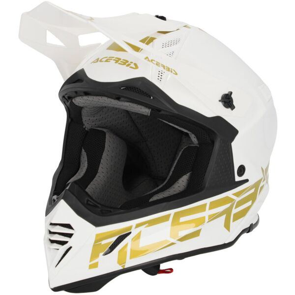 acerbis x-track 2024 casco da motocross bianco oro m