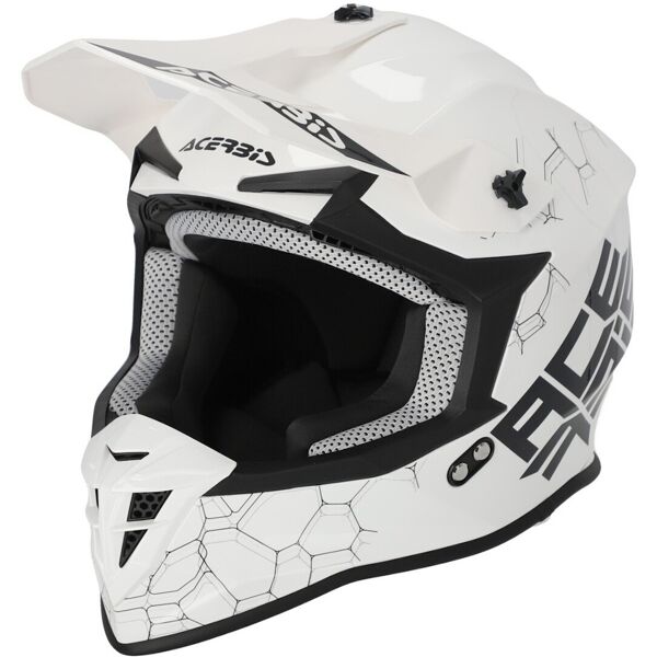 acerbis linear solid 2024 casco da motocross bianco m