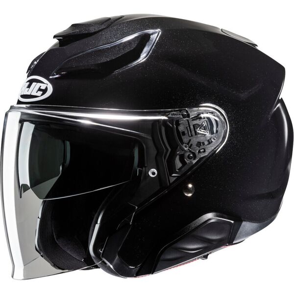 hjc f31 solid casco jet nero m