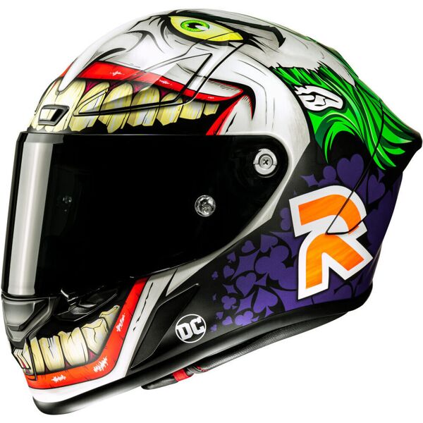 hjc rpha 1 joker casco bianco rosa verde 2xl