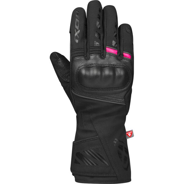 ixon pro rescue 3 guanti da moto invernali impermeabili da donna nero rosa l