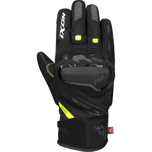 ixon pro knarr guanti da moto invernali impermeabili nero grigio giallo 3xl