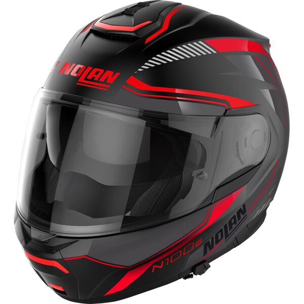 nolan n100-6 surveyor n-com casco nero rosso 3xl