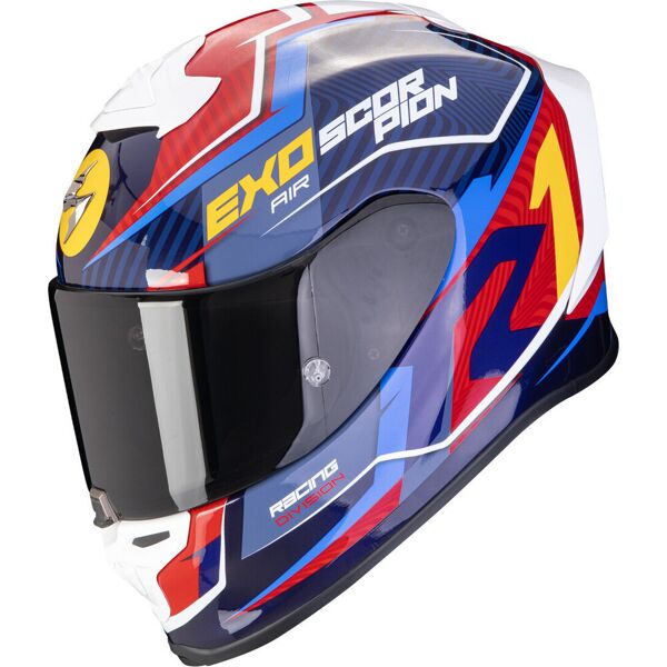 scorpion exo-r1 evo air coup casco rosso blu xl