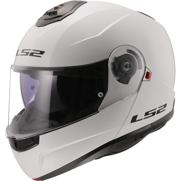 ls2 ff908 strobe ii solid casco bianco l